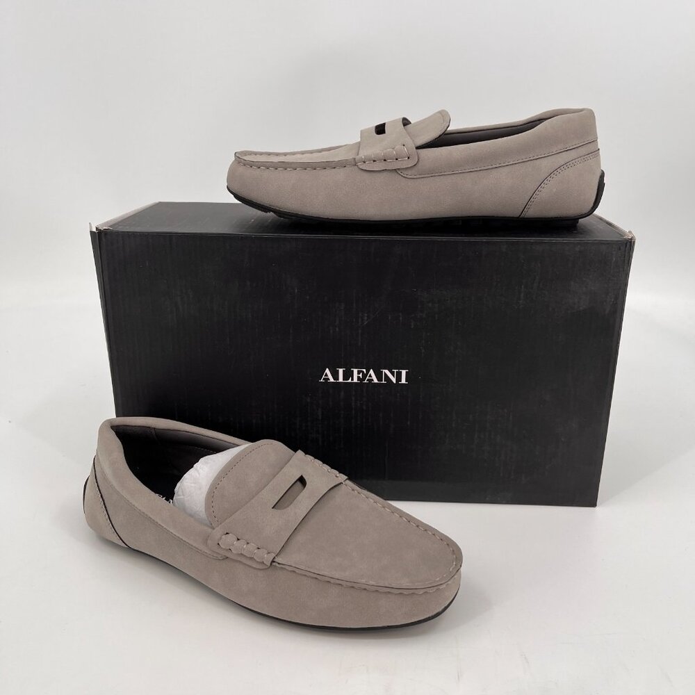 Alfani Men's Marco Slip-on Penny Drivers Size 12 in Grey Loafer Comfort Travel - Picture 4 of 12